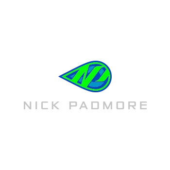 Nick Padmore driver branding, logo design and website development by Spindrift