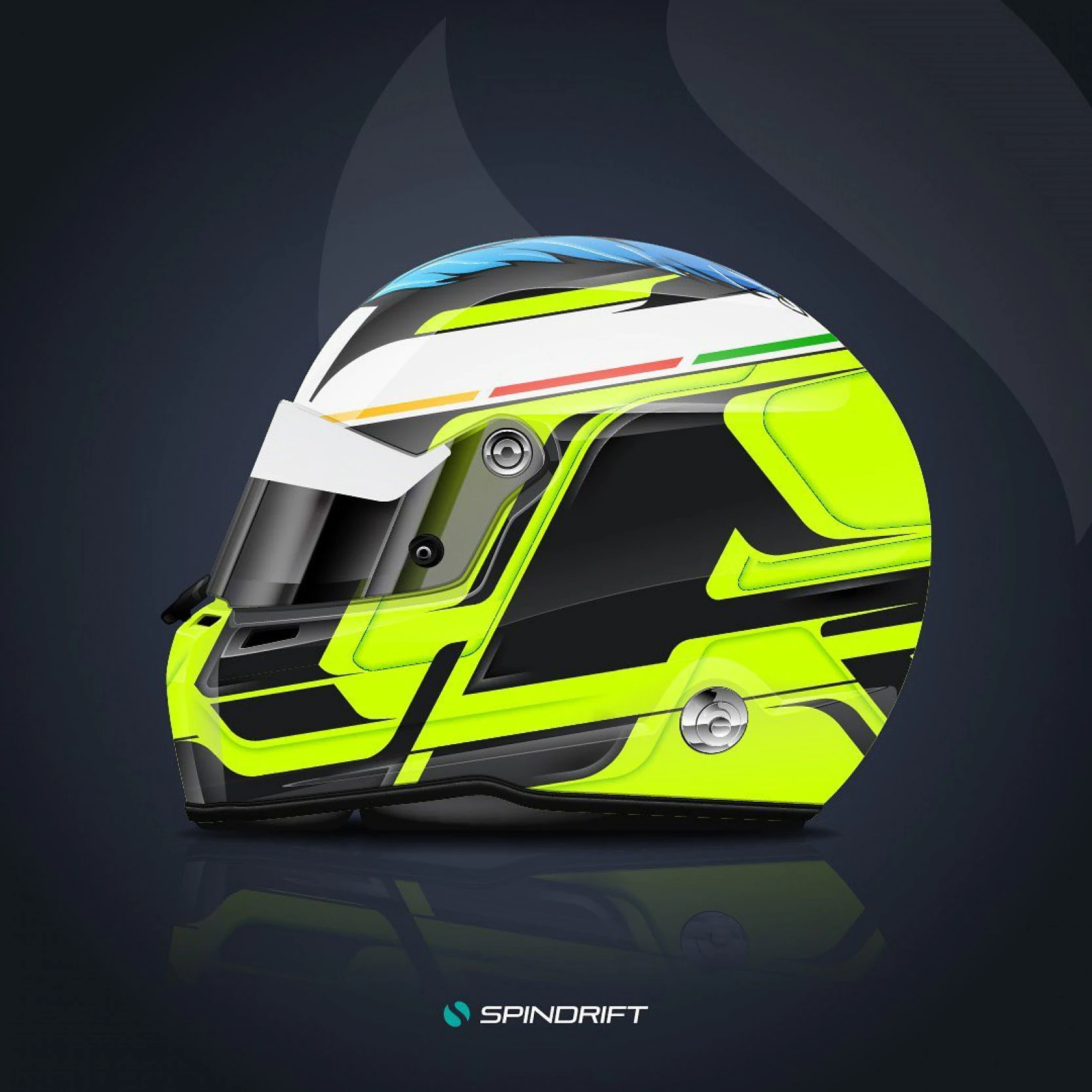 Helmet design by Spindrift for Aaron Scott by Spindrift