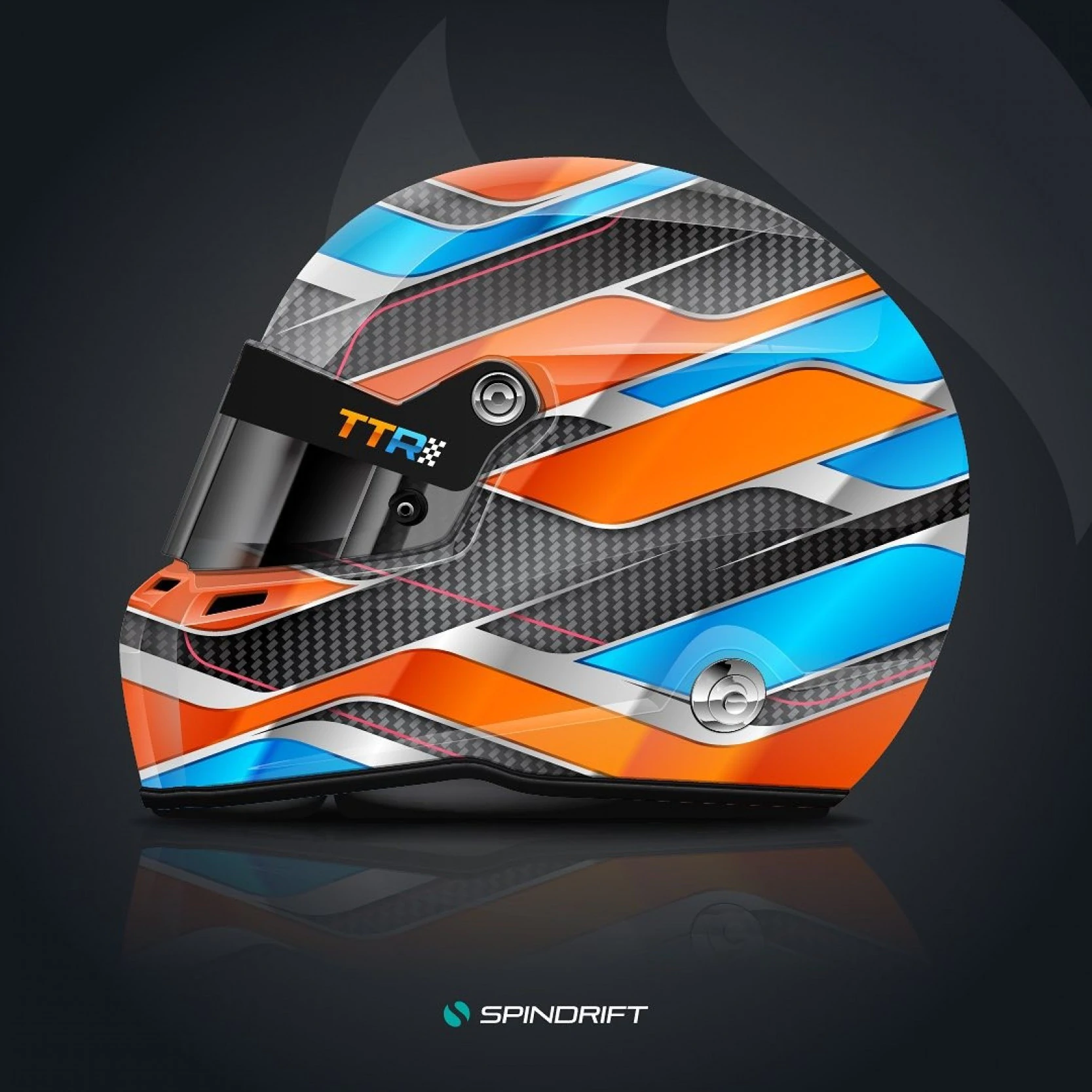 Helmet design by Spindrift for Craig Thompson by Spindrift