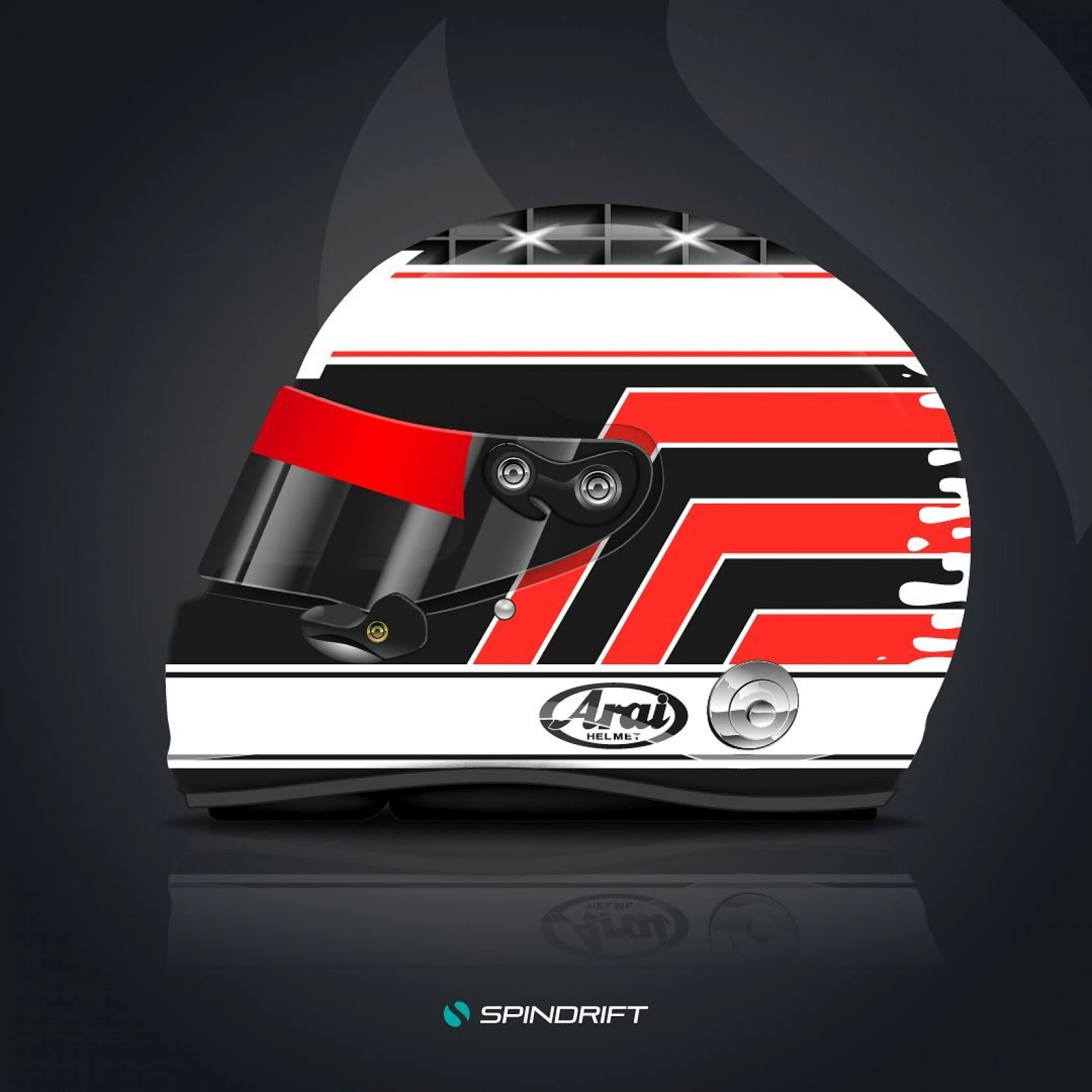 Helmet design by Spindrift for Mark Priddy by Spindrift