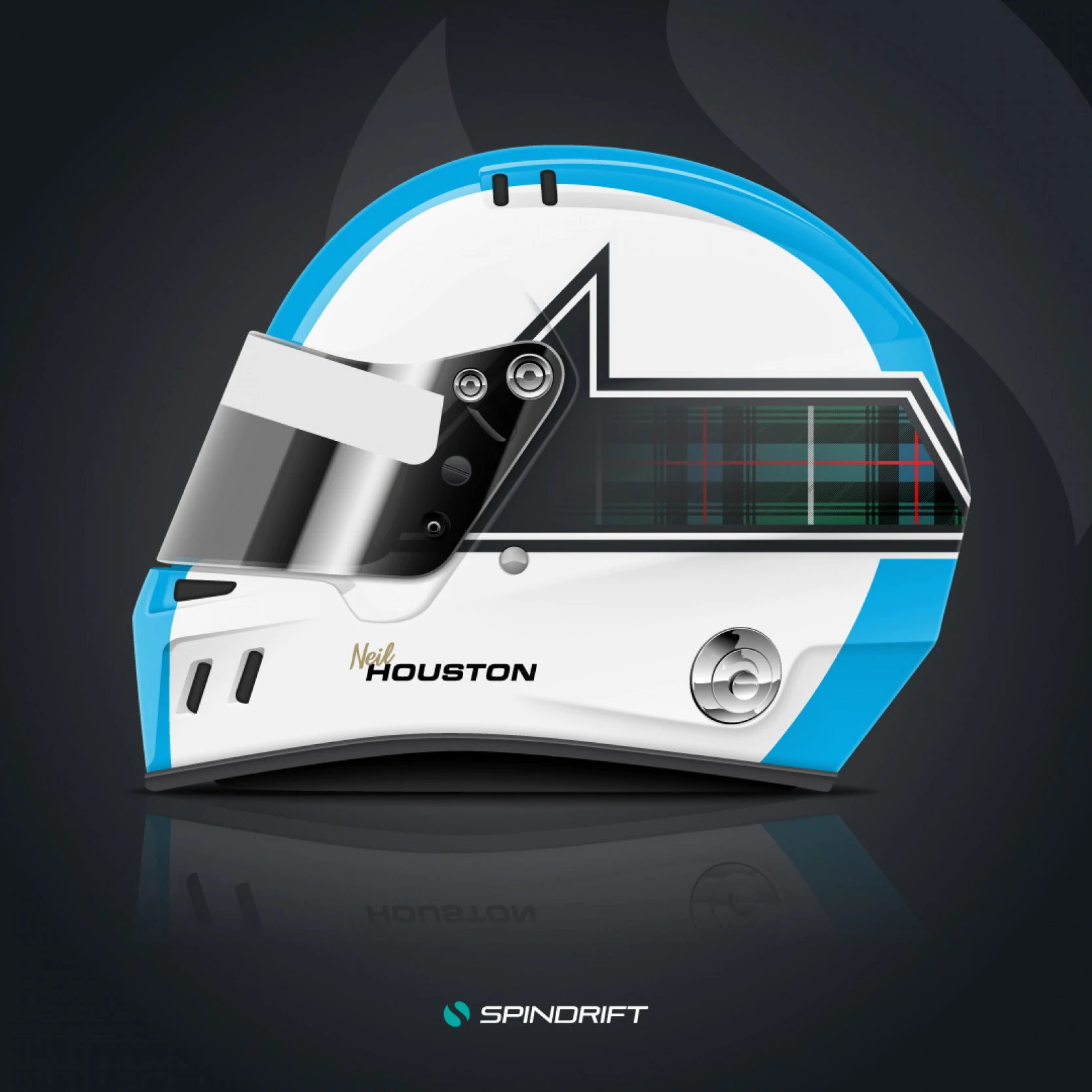 Helmet design by Spindrift for Neil Houston by Spindrift