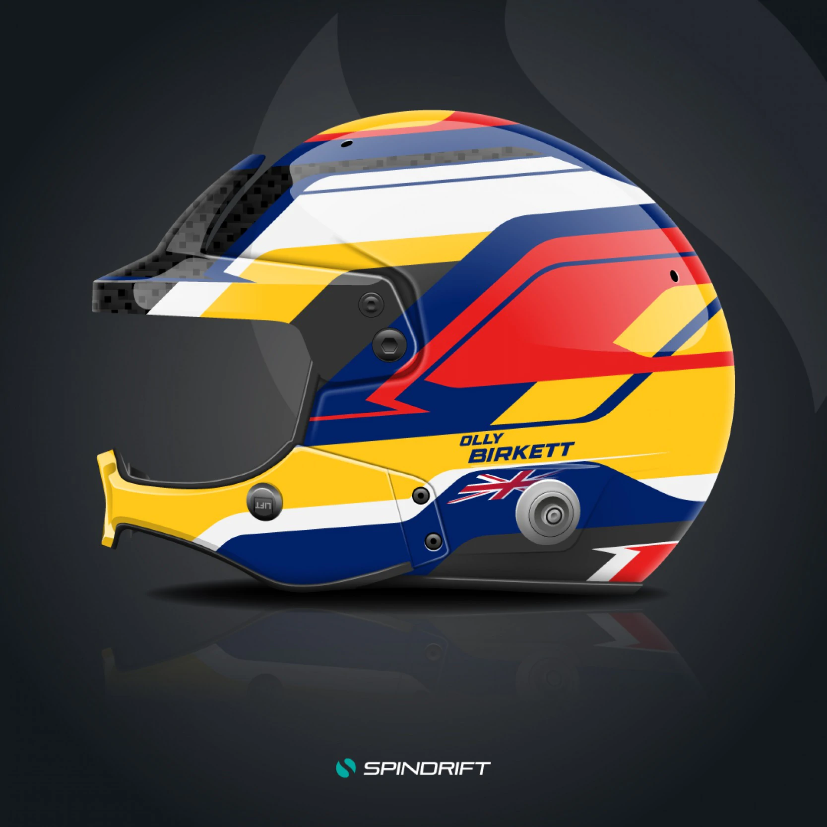 Helmet design by Spindrift for Olly Birkett by Spindrift