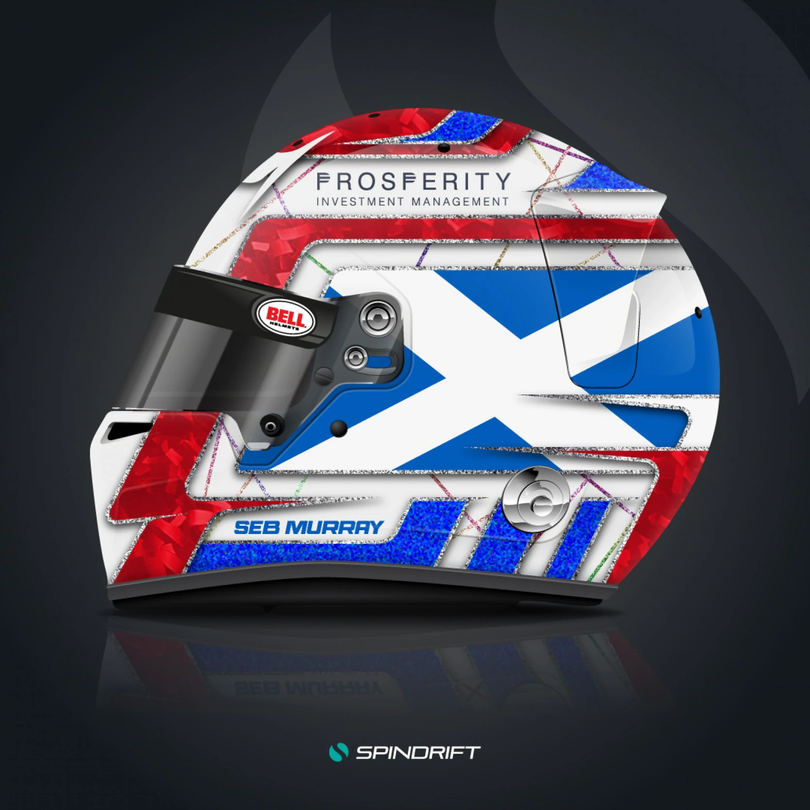 Helmet Design for Seb Murray by Spindrift
