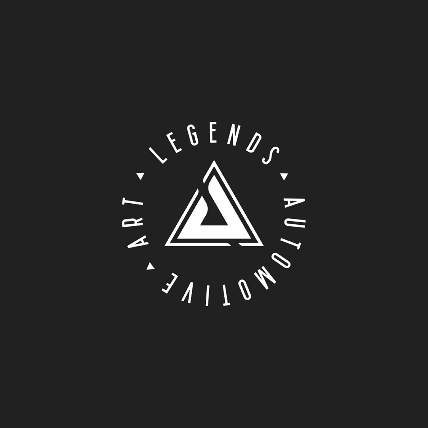 Automotive e-commerce brand identity and logo design for Legends Automotive Art.