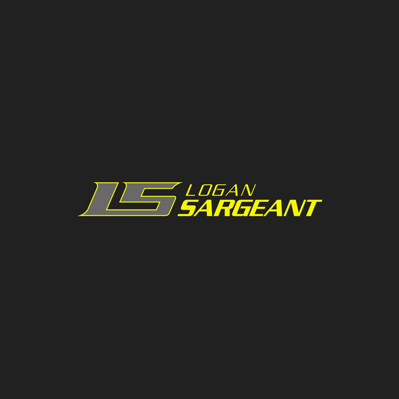 Official driver logo and brand identity system created for F1 driver Logan Sargeant.