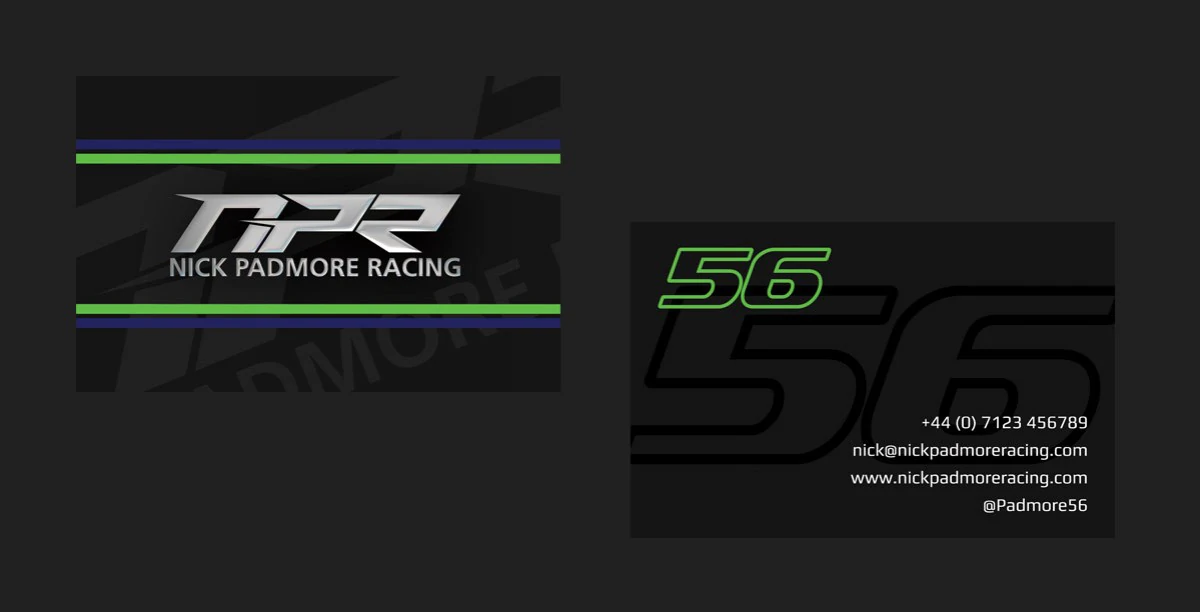 Business Cards Design & Print for Nick Padmore Racing