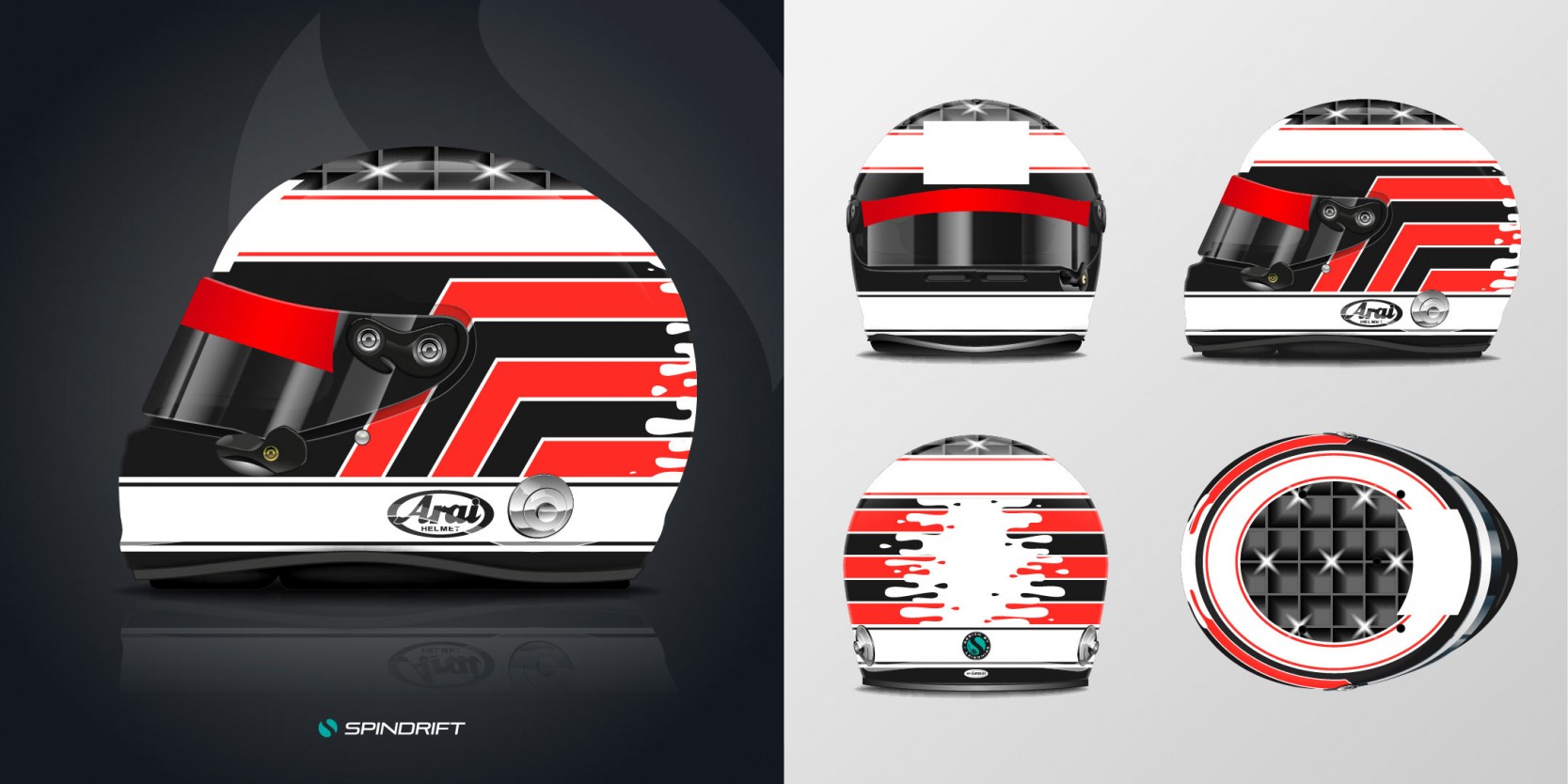 Helmet Design for Mark Priddy by Spindrift