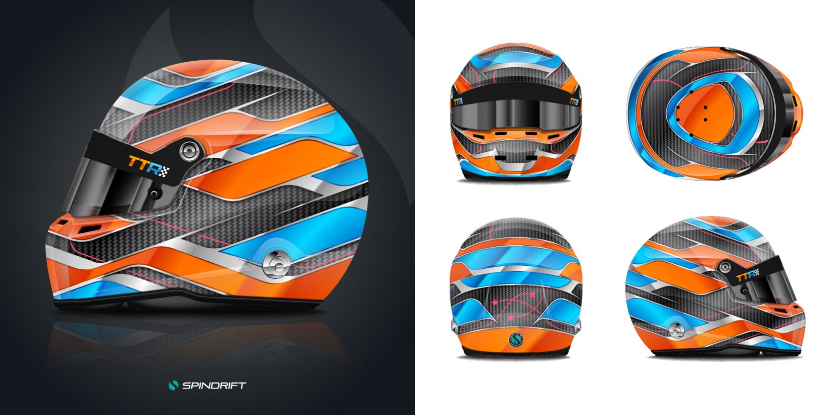 Helmet Design for Craig Thompson by Spindrift