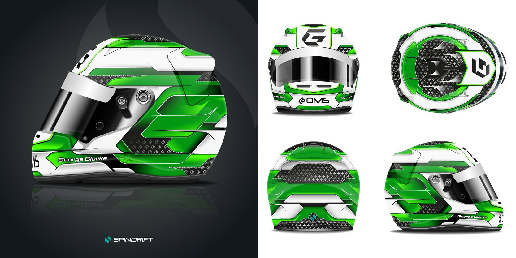 Helmet Design for George Clarke by Spindrift