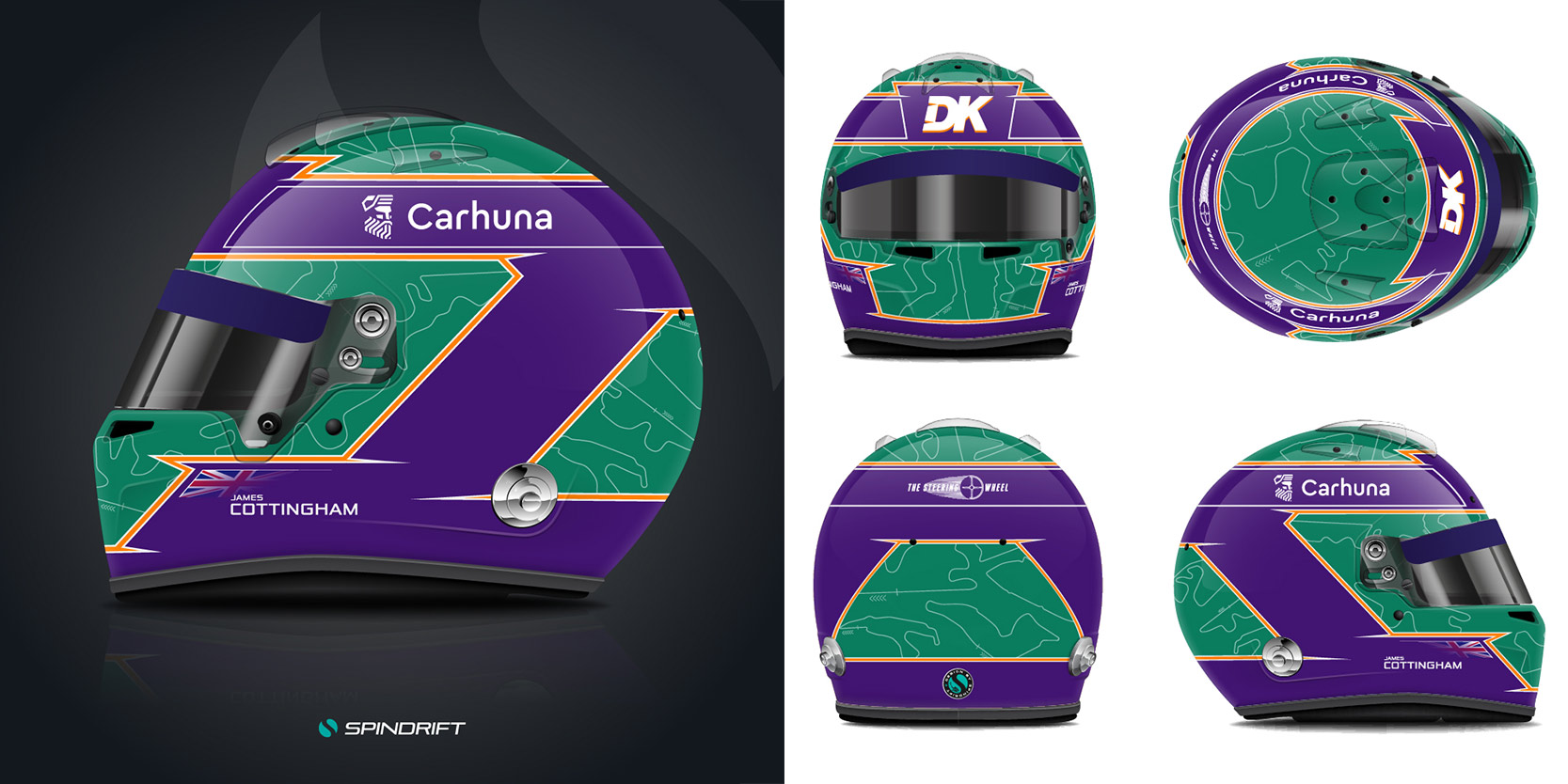 Helmet Design for James Cottingham by Spindrift