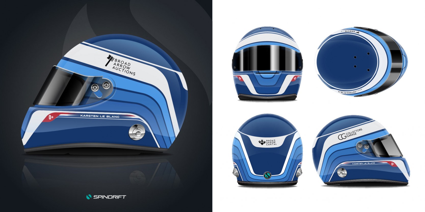 Helmet Design for Karsten Le Blanc by Spindrift