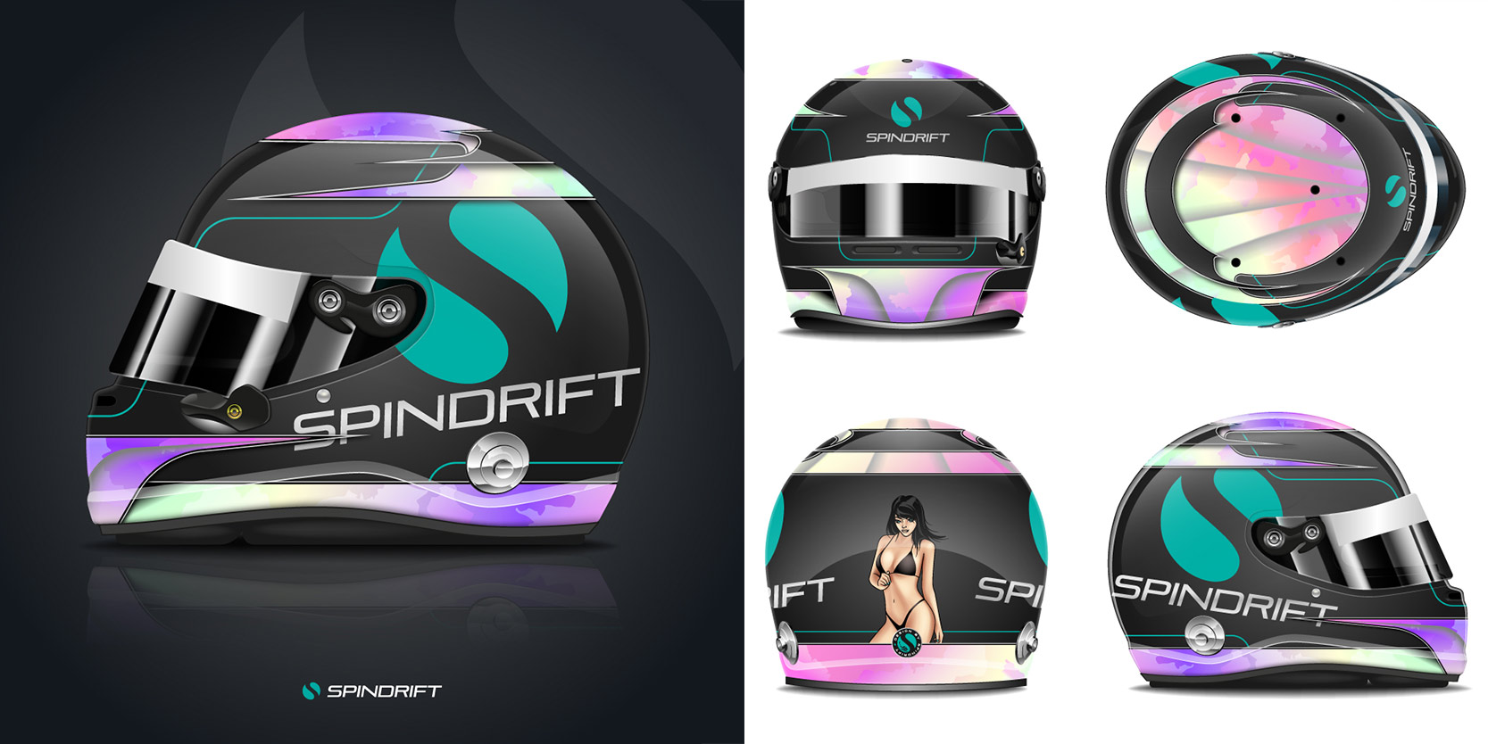 Helmet Design for Mark Priddy by Spindrift