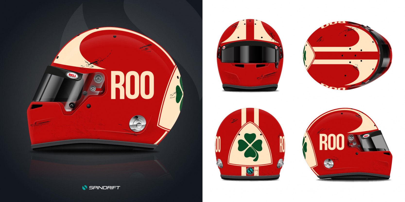 Helmet Design for Rupert Clevely by Spindrift