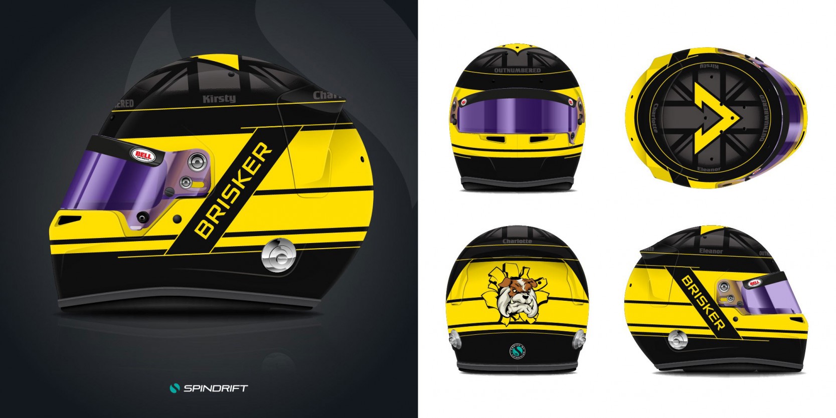 Helmet Design for Charlie Brisker by Spindrift