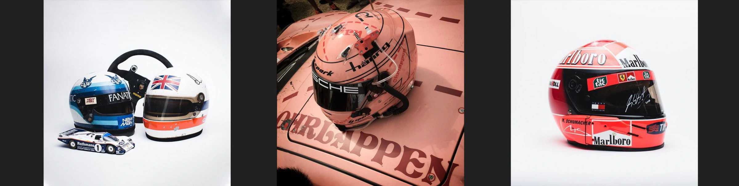 Social Media Posts for Race Used Motorsport Memorabilia by Spindrift